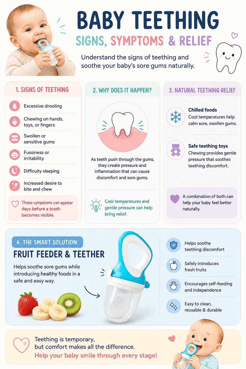 Baby Teething Signs and Symptoms: How to Soothe Sore Gums Naturally