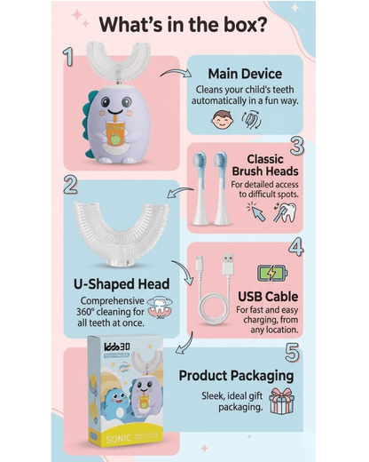 Kids Electric Toothbrush 2-12 years